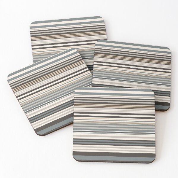 Item preview, Striped Pattern in Neutral Colors designed and sold by Kelly Dietrich Mandalas & Colorful Patterns.