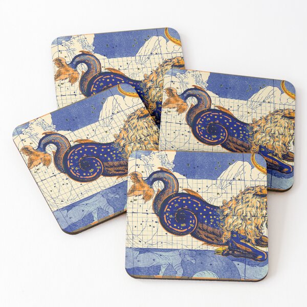 Item preview, Capricorn Constellation Vintage Star Atlas in Blue designed and sold by Fani*.