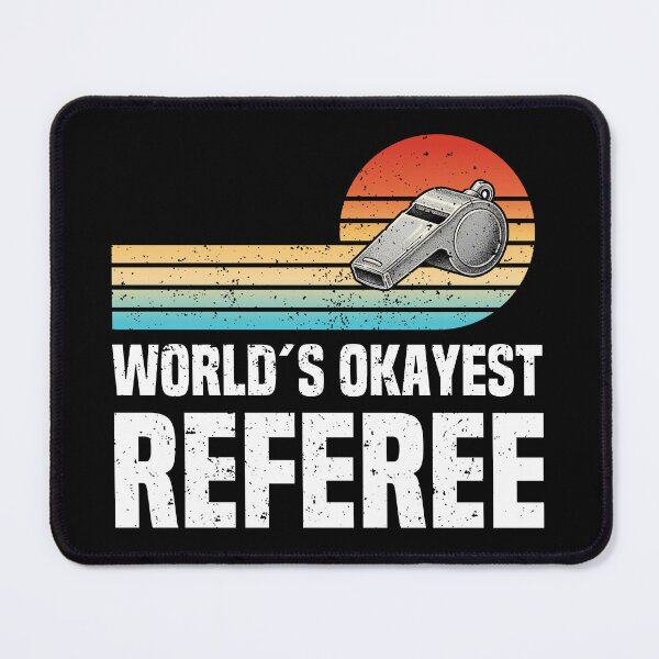 Item preview, World's Okayest Referee – Vintage Retro Sunset Whistle Sports Design designed and sold by Dmetalx Art Apparel.