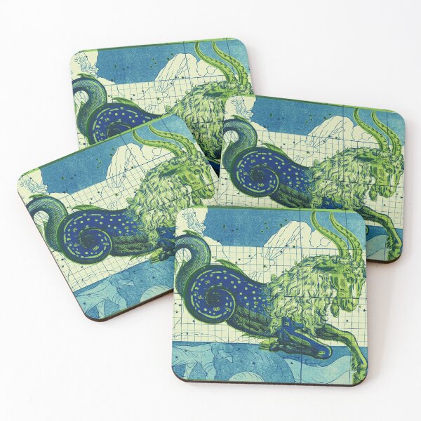 Item preview, Capricorn Constellation Vintage Star Atlas in Green designed and sold by Fani*.