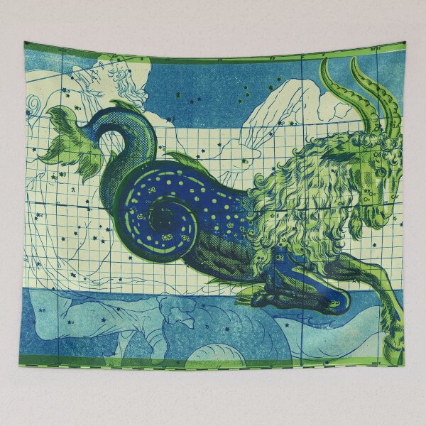 Item preview, Capricorn Constellation Vintage Star Atlas in Green designed and sold by Fani*.
