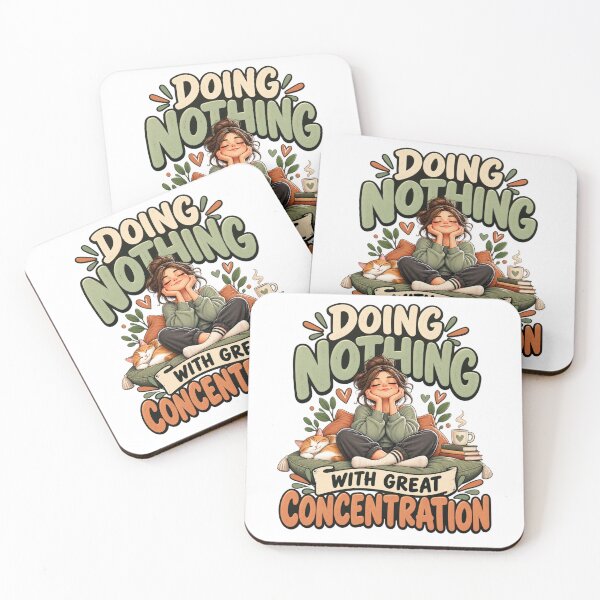Item preview, Doing Nothing With Great Concentration – Funny Lazy Minimalist Design designed and sold by okay 2 look .