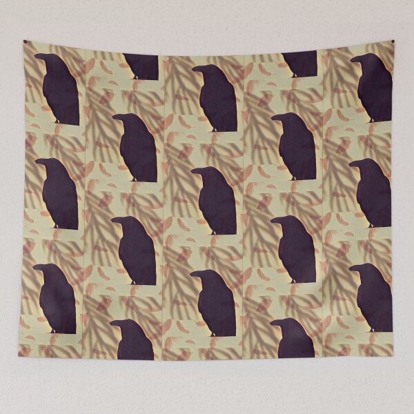 Item preview, Raven Study with Falling Feathers  designed and sold by oh-bi-me.