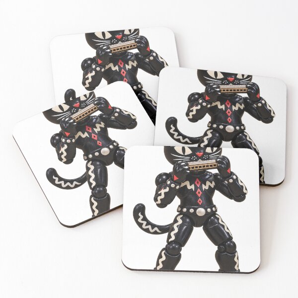 Item preview, Black Rockabilly Cat Playing Blues Harmonica designed and sold by Slyfish.