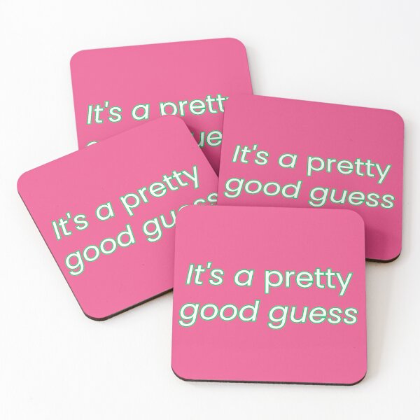 Item preview, (Green) It's a pretty good guess funny typography quote designed and sold by r-wan-design.