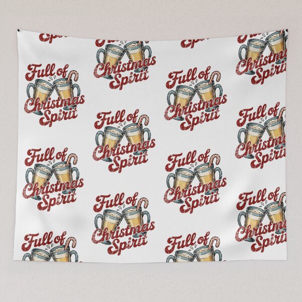 Item preview, Full Of Christmas Spirit Funny Drinking Holiday Party designed and sold by Manellaa.