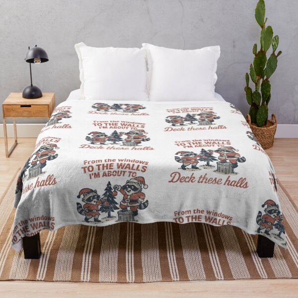 Item preview, From The Windows To The Walls Deck These Halls Raccoon designed and sold by Manellaa.