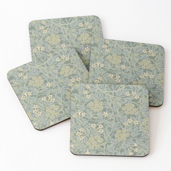 Item preview, William Morris Jasmine Sage Green Cream Pattern designed and sold by AuraMuse Studio.