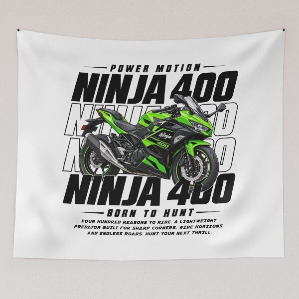 Item preview, Kawasaki Ninja 400, Sportbike Born To Hunt Motorcycle designed and sold by graphic-genie.
