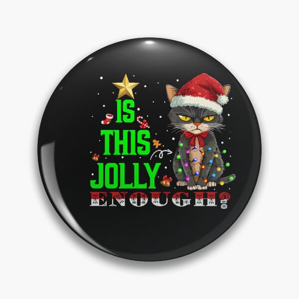 Item preview, Funny Is This Jolly Enough Christmas Cat designed and sold by FrankIsabel.