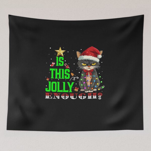 Item preview, Funny Is This Jolly Enough Christmas Cat designed and sold by FrankIsabel.