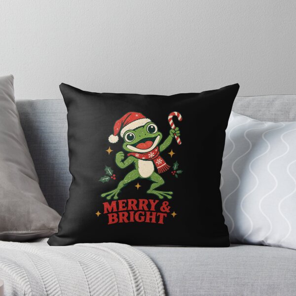 Item preview, Merry And Bright Frog Holiday designed and sold by HeleneKarlsen.
