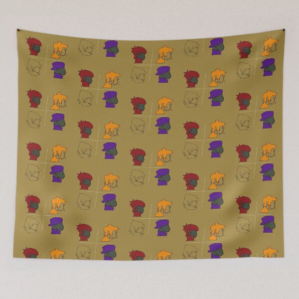 Item preview, Cute Cartoon Character Heads Pattern designed and sold by garrickstanle.