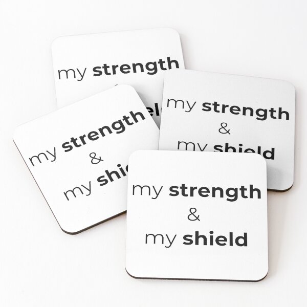 Item preview, My Strength and My Shield Christian Faith Quote designed and sold by r-wan-design.