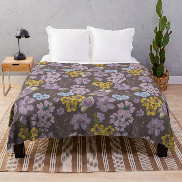 Item preview, Botanical Meadow Antique Violet Seamless Pattern designed and sold by Jyoti Digital Artist.