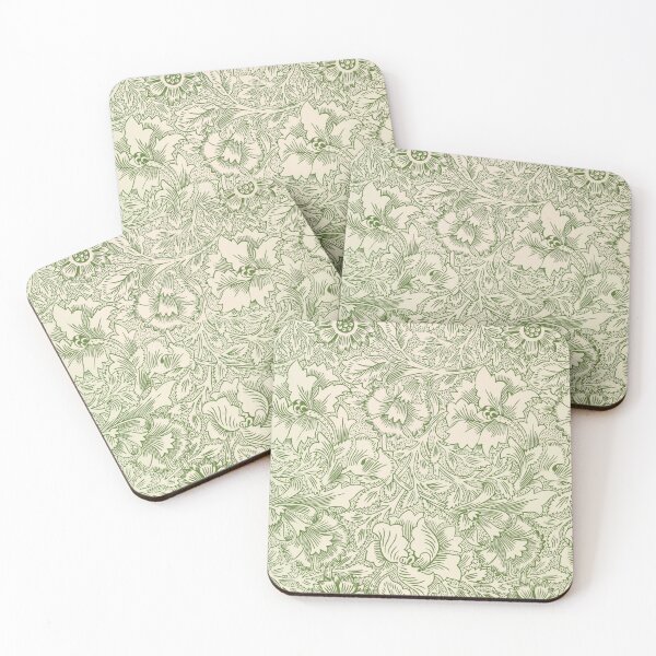 Item preview, William Morris Poppy Sage Cream Pattern designed and sold by AuraMuse Studio.