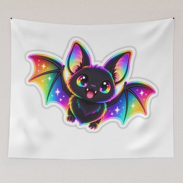 Item preview, Rainbow Glow Bat designed and sold by NRSROTE.