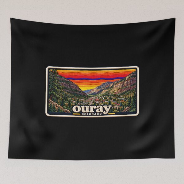 Item preview, Ouray Colorado Embroidered Scenic Mountain Patch designed and sold by Swanny's Custom T-shirt and Gift Designs.