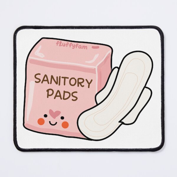 Item preview, Cute sanitary pads period pad napkins box designed and sold by fluffyfamcraft.