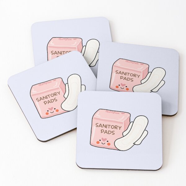 Item preview, Cute sanitary pads period pad napkins box designed and sold by fluffyfamcraft.
