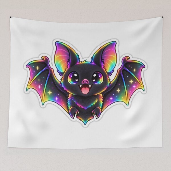 Item preview, Rainbow Glow Bat designed and sold by NCNGDESIGN.