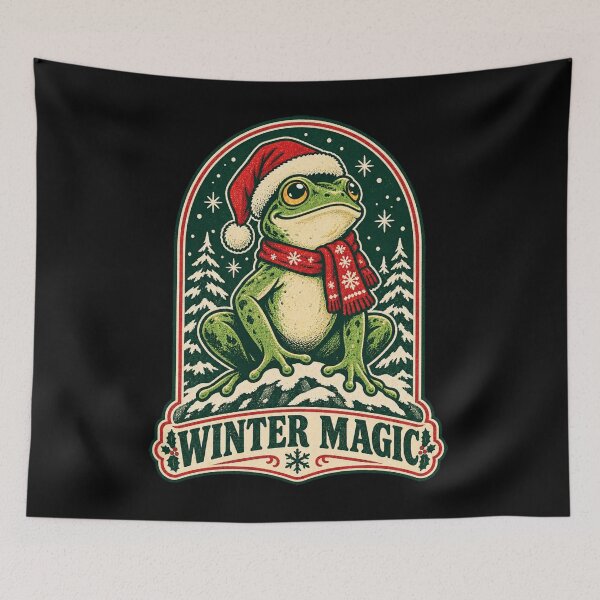 Item preview, Winter Magic Frog designed and sold by HeleneKarlsen.