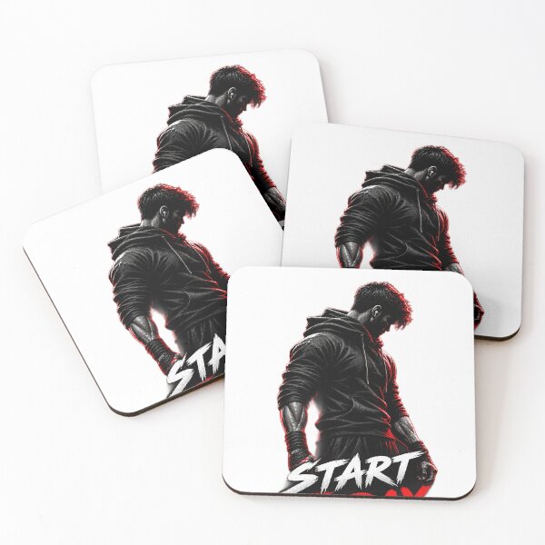 Item preview, No Tomorrow Start Today – Gym Motivation & Fitness Mindset Sticker designed and sold by Bysma.