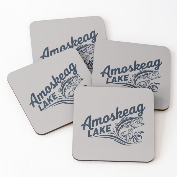 Item preview, Amoskeag Lake Fishing Bass Logo Funny Angler Design designed and sold by mjohnson9.