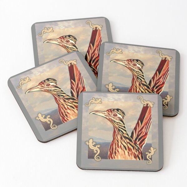 Item preview, Roadrunner with Geckos  designed and sold by oh-bi-me.