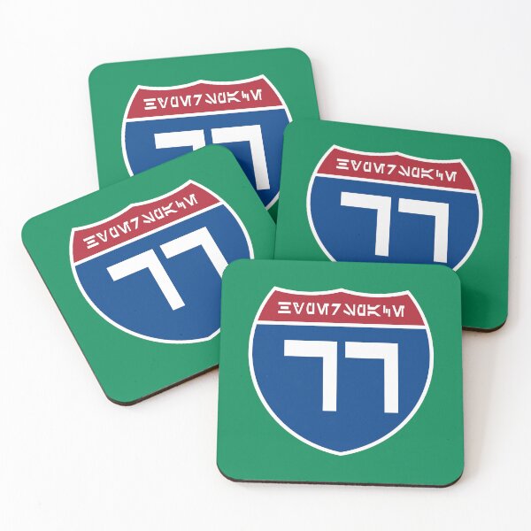 Item preview, Hyperspace (Interstate) 77 Sign with Aurebesh Letters and Numbers designed and sold by Karate Octopus.