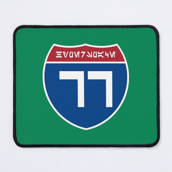 Item preview, Hyperspace (Interstate) 77 Sign with Aurebesh Letters and Numbers designed and sold by Karate Octopus.