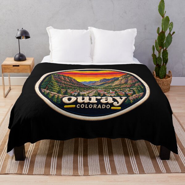Item preview, Ouray Colorado Embroidered Scenic Mountain Patch designed and sold by Swanny's Custom T-shirt and Gift Designs.