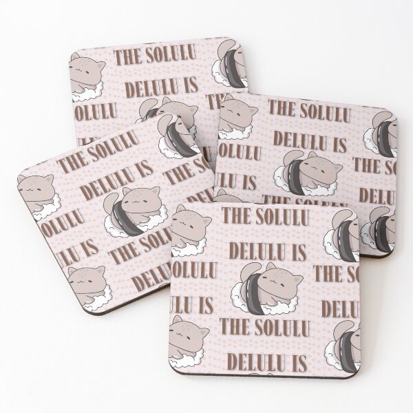 Item preview, Cute Delulu Is The Solulu Sushi Cat Meme designed and sold by Artemis & Woven Collective.