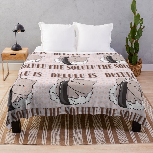 Item preview, Cute Delulu Is The Solulu Sushi Cat Meme designed and sold by Artemis & Woven Collective.