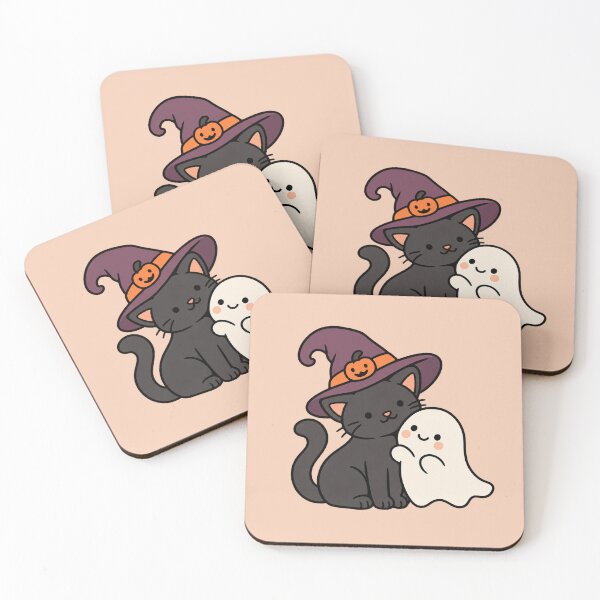 Item preview, Witch Cat & Ghost designed and sold by sheelatewatia.