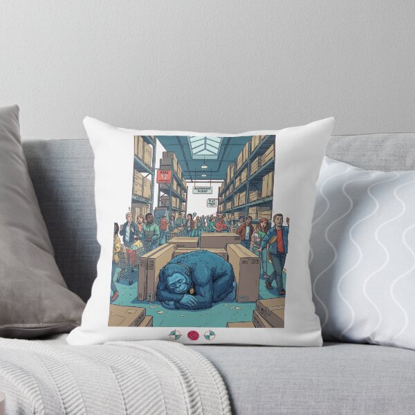Item preview, Bigfoot Flat Pack Child's Pose Yoga - Funny Furniture Warehouse Cryptid Art designed and sold by Whimsy Trail Co.