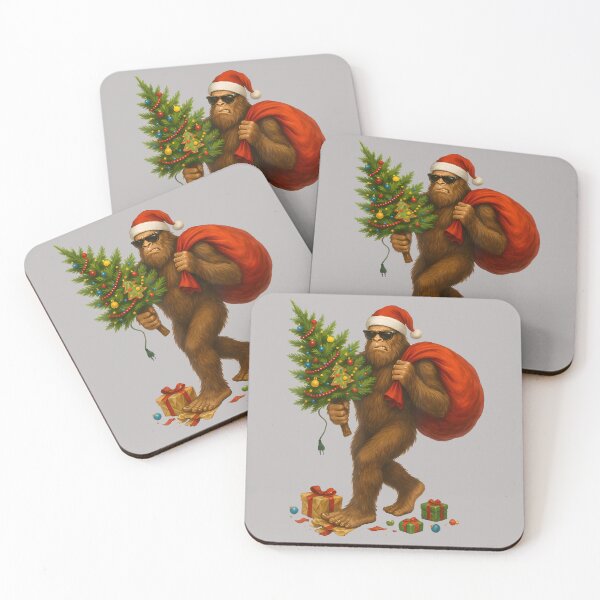 Item preview, Angry Bigfoot Santa Christmas Tree Lights Xmas Men Sasquax designed and sold by mjohnson9.