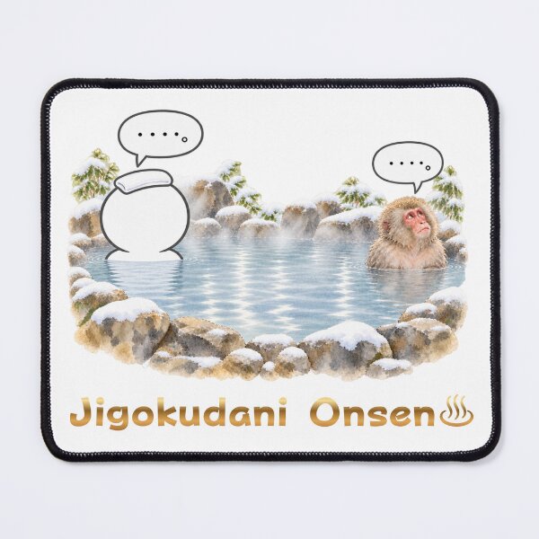 Item preview, Jigokudani Snow Monkey and Pictogram Sharing an Onsen designed and sold by japan-picto.