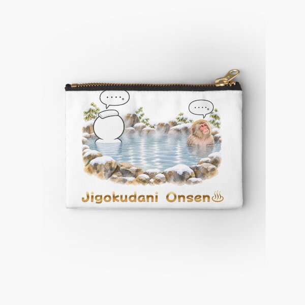 Item preview, Jigokudani Snow Monkey and Pictogram Sharing an Onsen designed and sold by japan-picto.