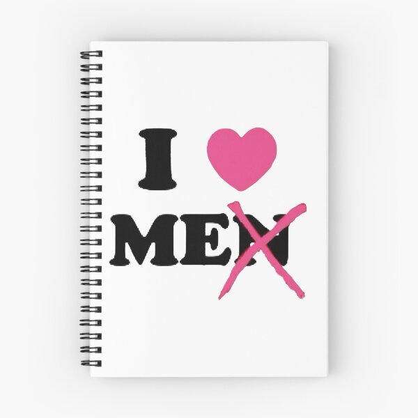 Item preview, I Love Men Funny Feminist Typography Design designed and sold by yuennbunn.