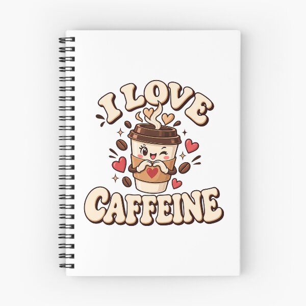 Item preview, I Love Caffeine Cute Retro Coffee Cup Kawaii Coffee Beans Heart Aesthetic designed and sold by Photo-Sphere101.