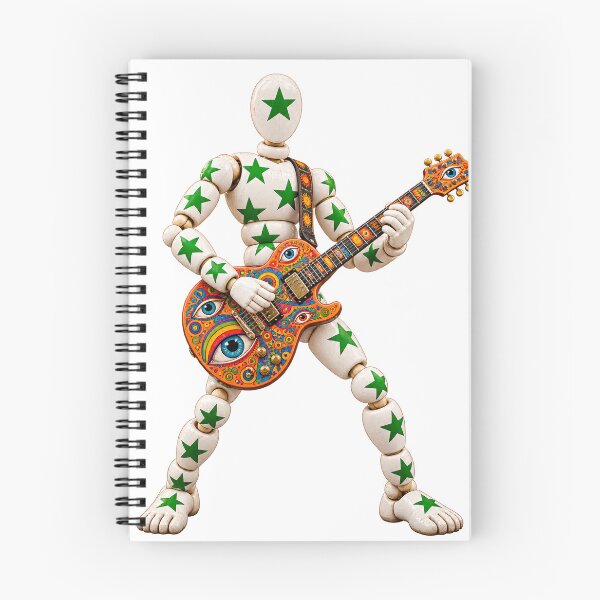 Item preview, Green Star Toy With Psychedelic Guitar designed and sold by Slyfish.