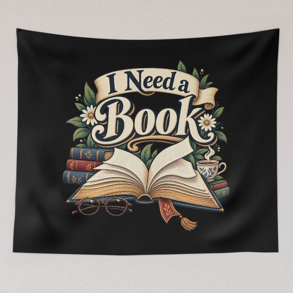 Item preview, I Need A Book Vintage Bookworm Aesthetic Reading Coffee Daisy Floral designed and sold by Photo-Sphere101.