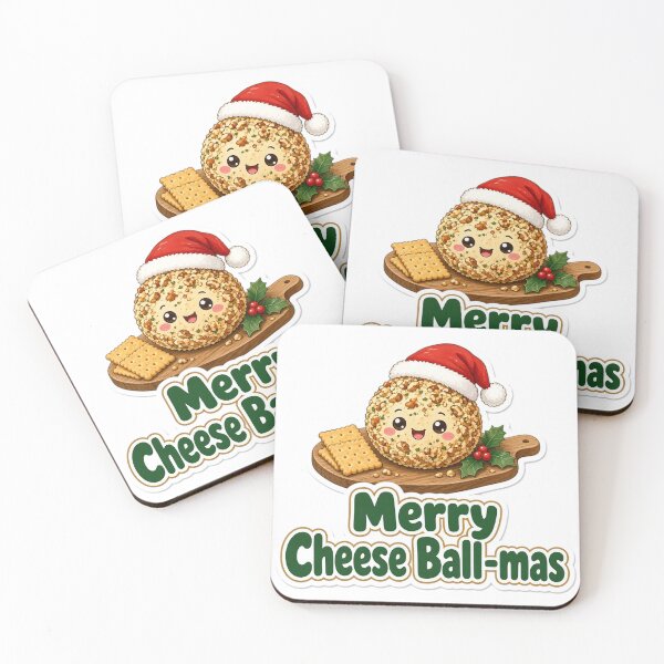 Item preview, Cheese Ball Christmas Merry Cheese Ball-mas Gift designed and sold by Soft Merch.