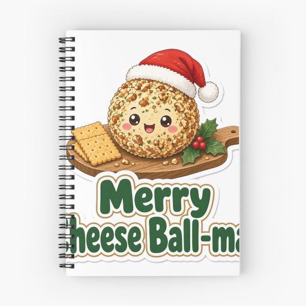 Item preview, Cheese Ball Christmas Merry Cheese Ball-mas Gift designed and sold by Soft Merch.