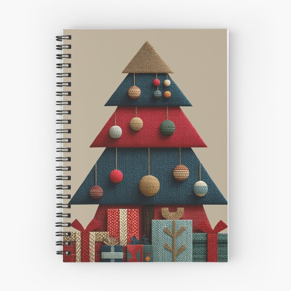 Item preview, Textured Knit Geometric Christmas Tree Art designed and sold by colorful-white.