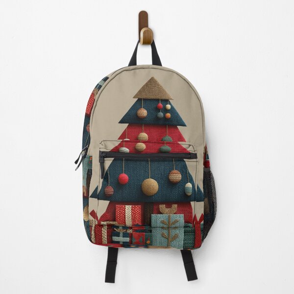 Item preview, Textured Knit Geometric Christmas Tree Art designed and sold by colorful-white.