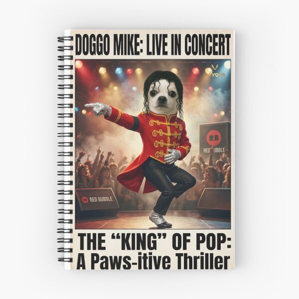 Item preview, Doggo Mike King of Pop Concert Poster & Cute Dog Art designed and sold by keygon.