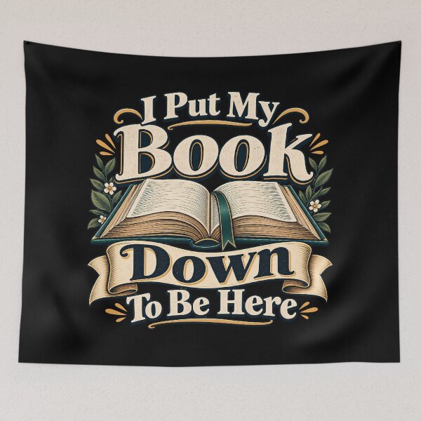 Item preview, I Put My Book Down To Be Here Funny Reading Lover  designed and sold by Photo-Sphere101.