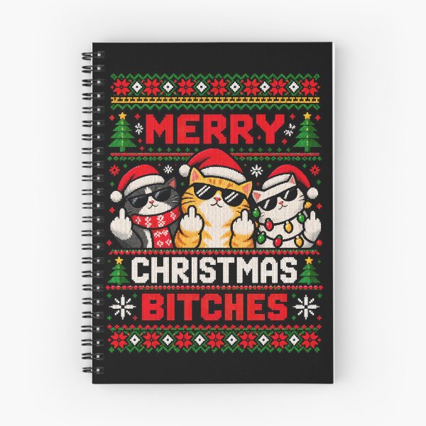 Item preview, Cat Christmas Meme, Middle Finger Cat Ugly Sweater designed and sold by graphic-genie.